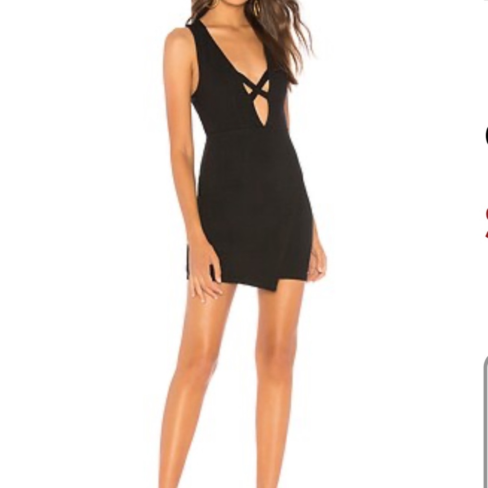 NBD Black Cutout Mini Dress
